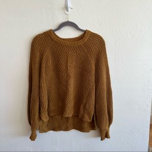 Madewell gold sweater